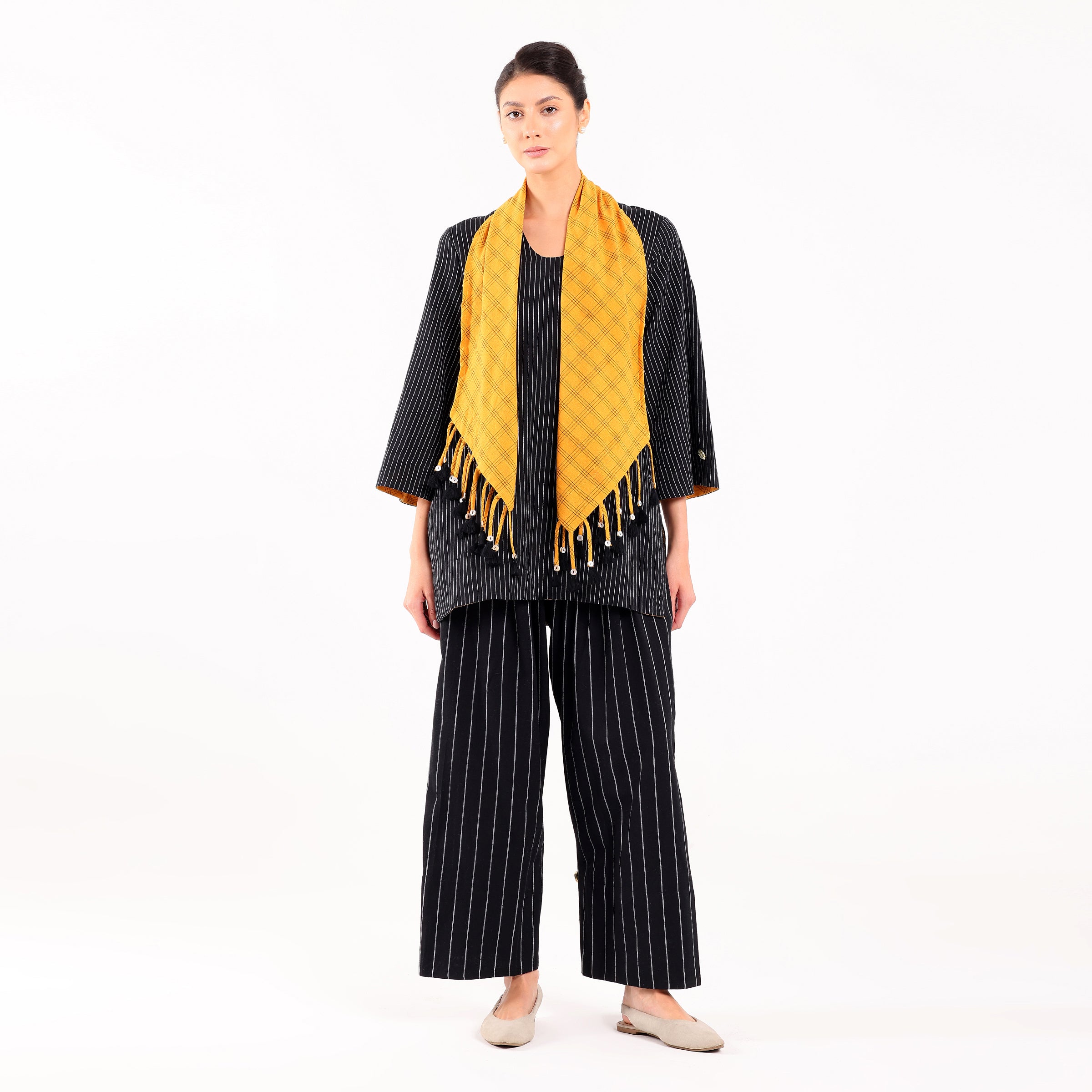 Sukoon- Farshi White&Black Mustard