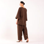 Sukoon- Farshi Coord Set Smoke Grey