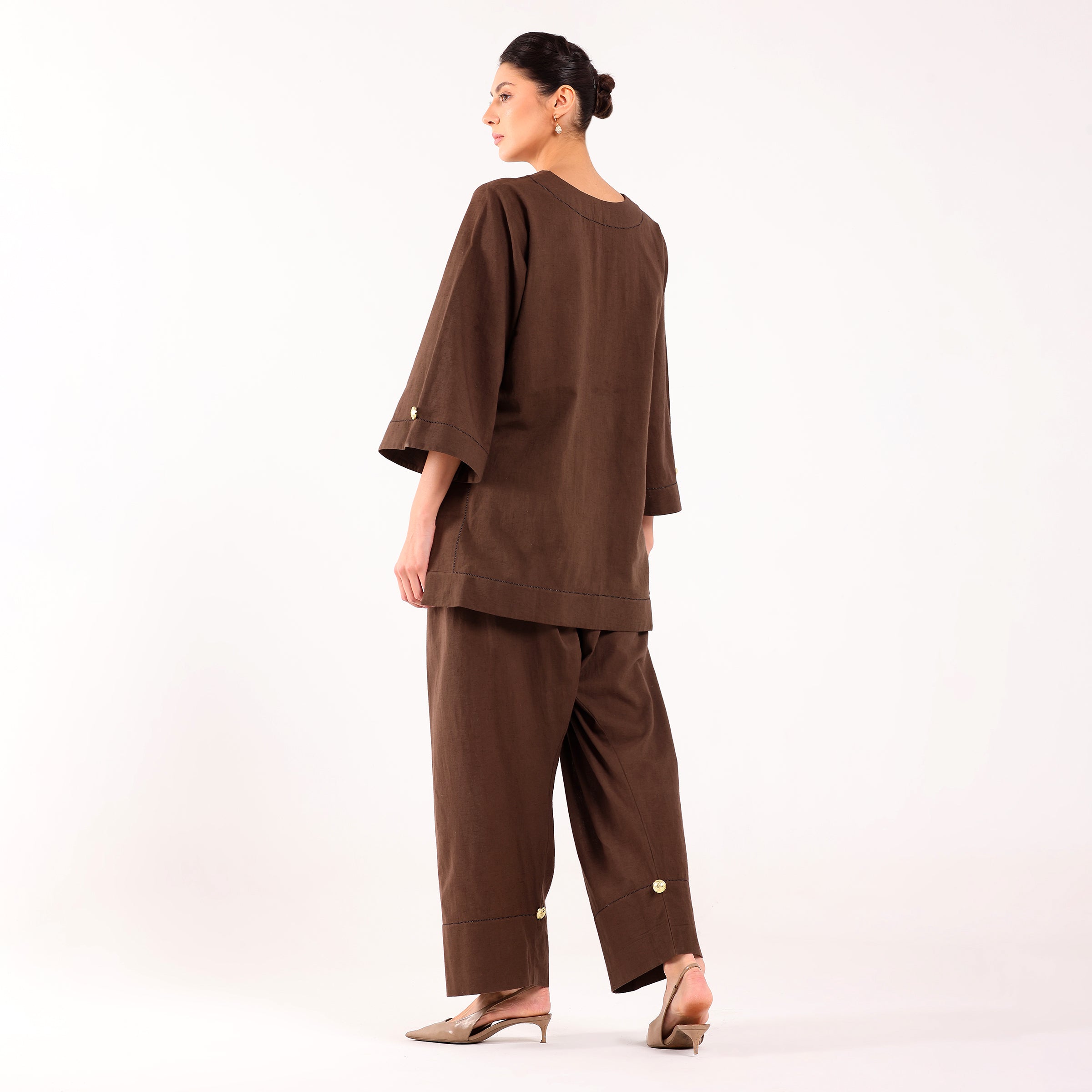 Sukoon- Farshi Coord Set Smoke Grey