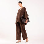 Sukoon- Farshi Coord Set Smoke Grey