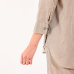 Sukoon- Side Button Coord Set Beige