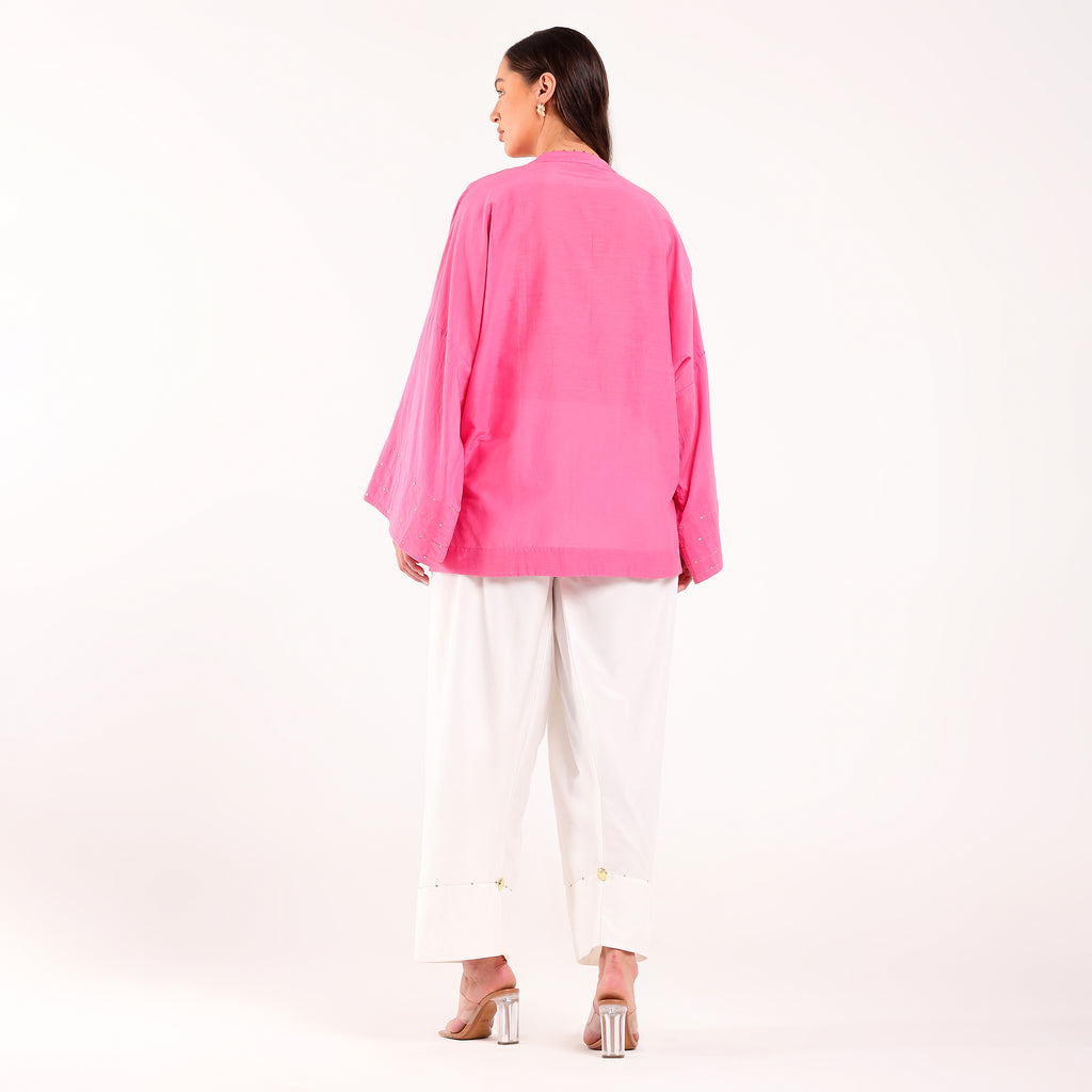 The Silk Edit- Pink Choga Set