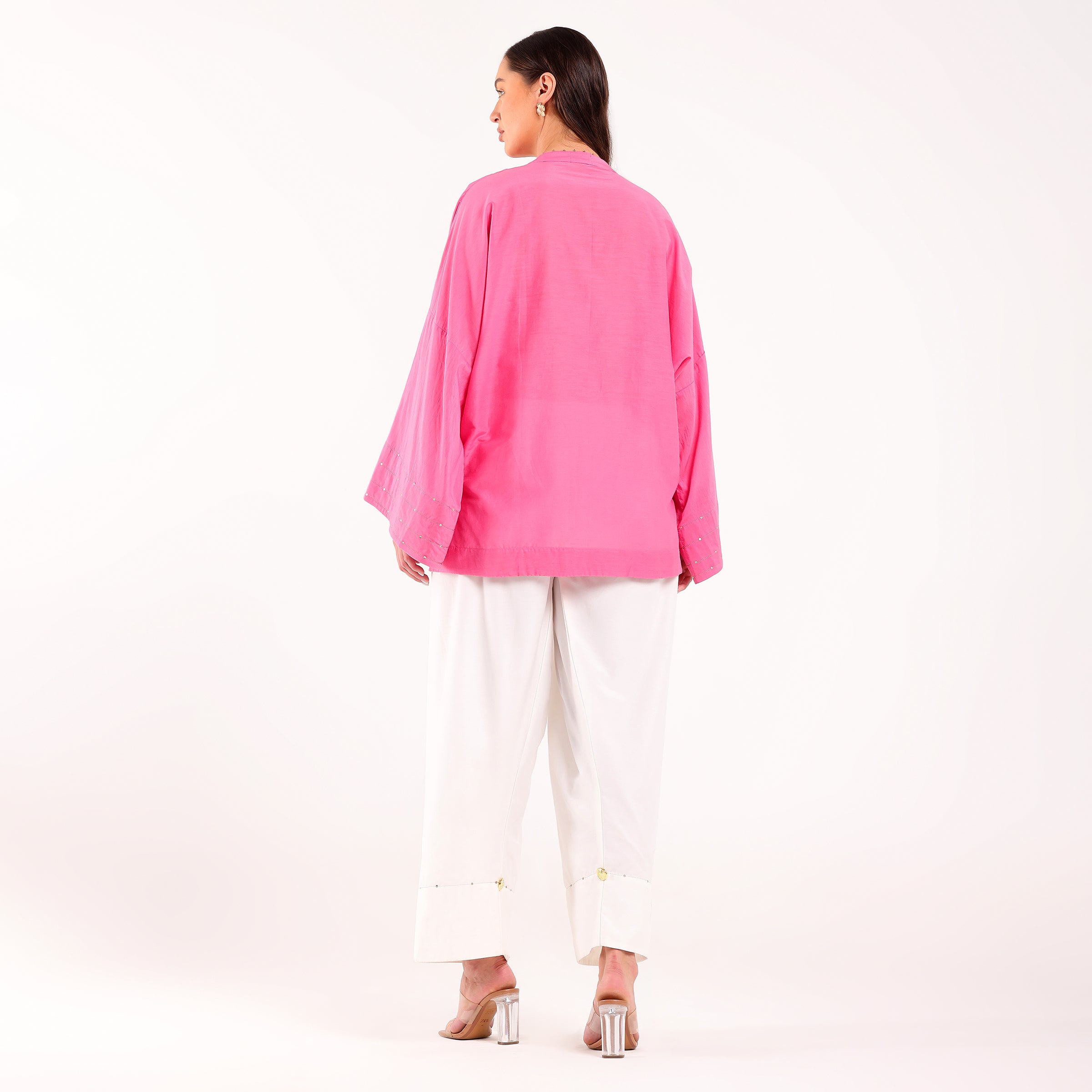 The Silk Edit- Pink Choga Set