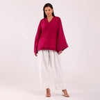 The Silk Edit- Magenta Choga Set