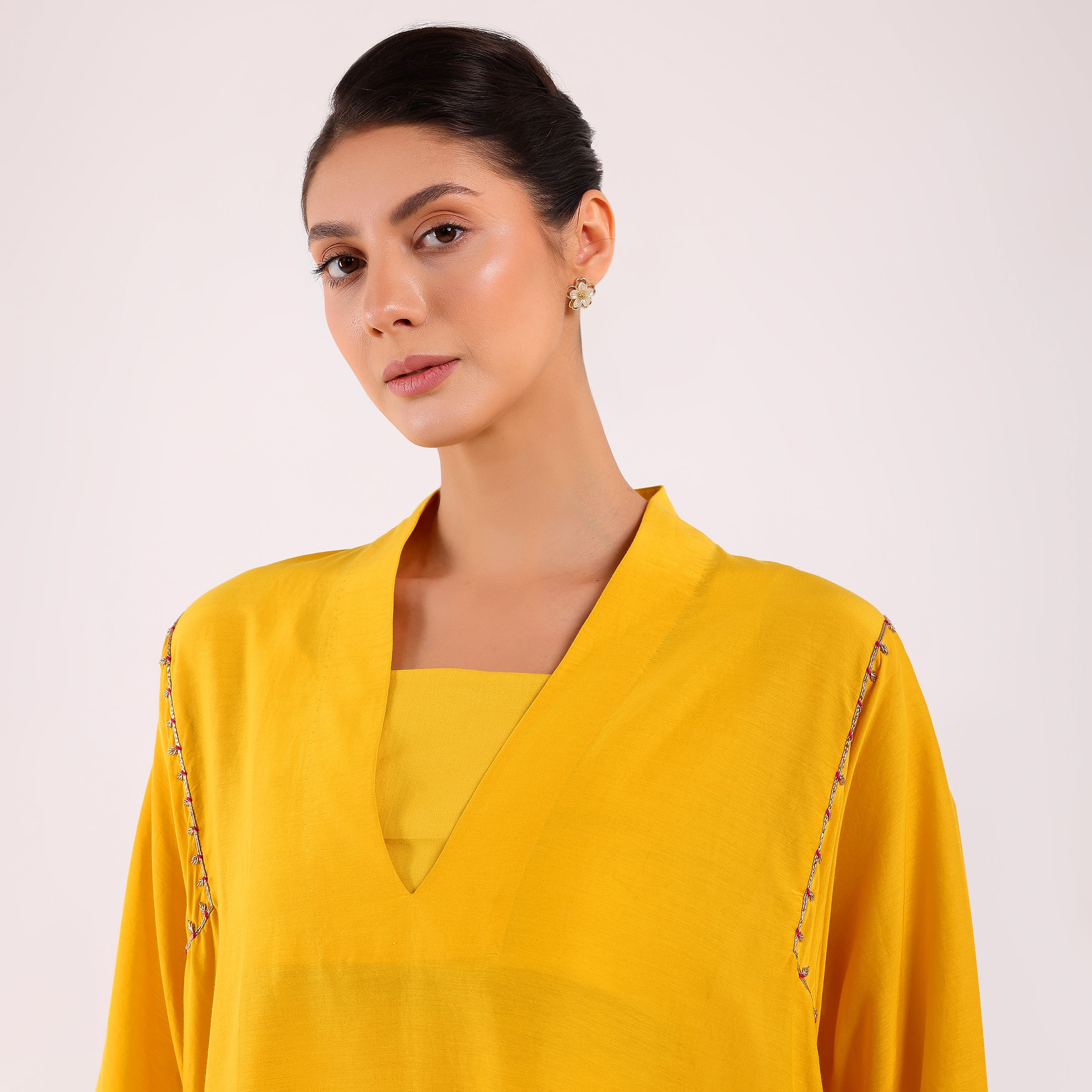 The Silk Edit- Yellow Choga Set