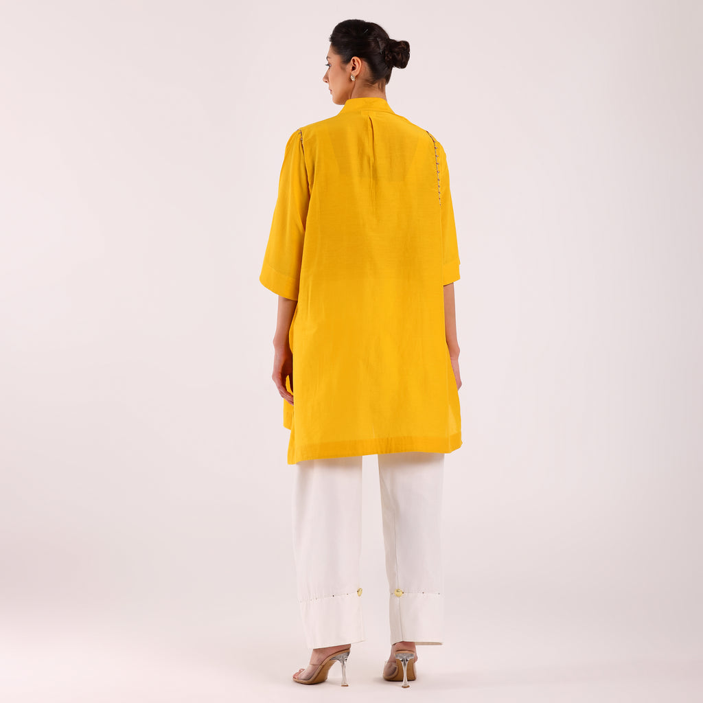 The Silk Edit- Yellow Choga Set