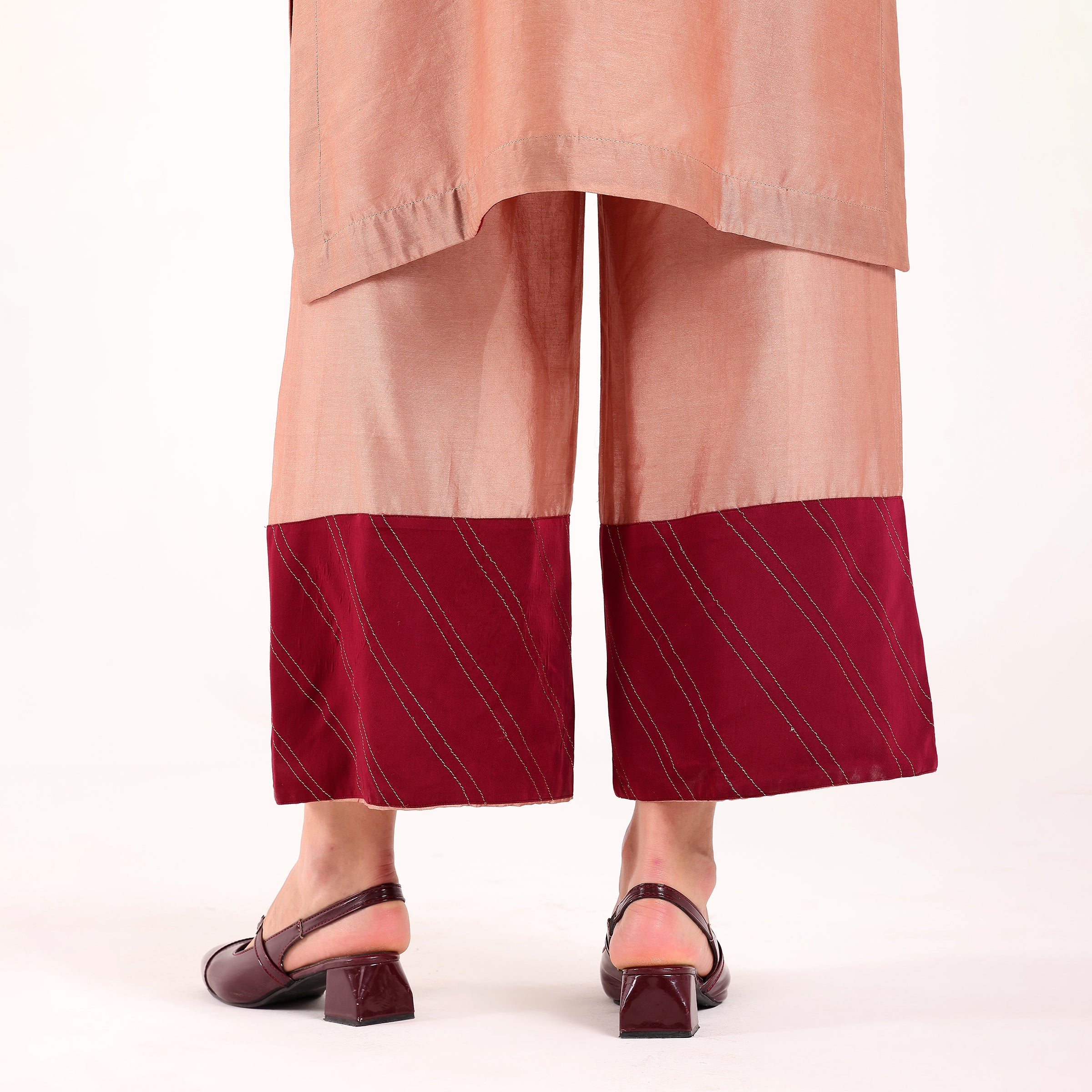 The Silk Edit-Statement Sleeves Kurta Set