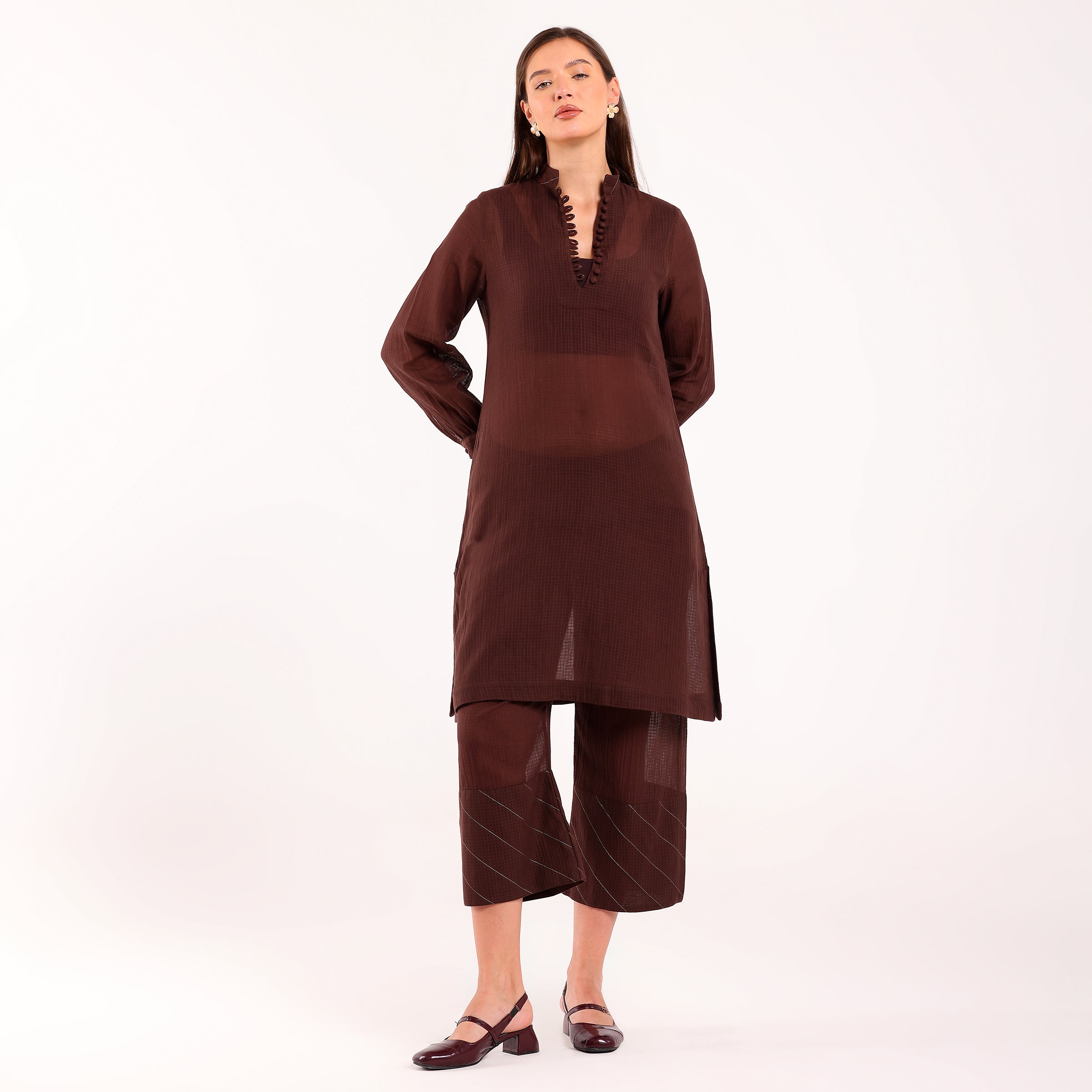 Naya- Kota Coord Set Brown