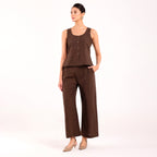Sukoon- Linen Sleeveless Coord Smoke Grey