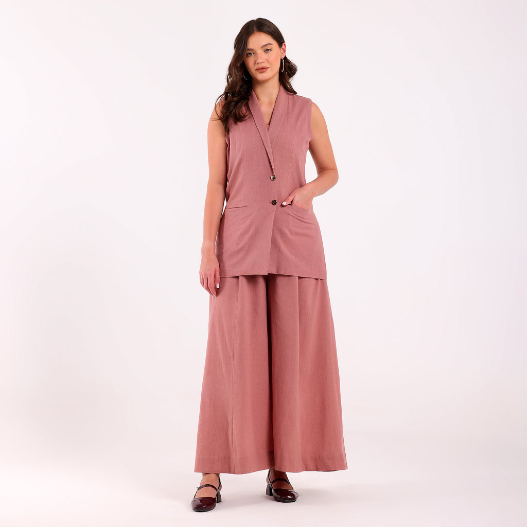 Naya-Blazer Set Dusty Rose