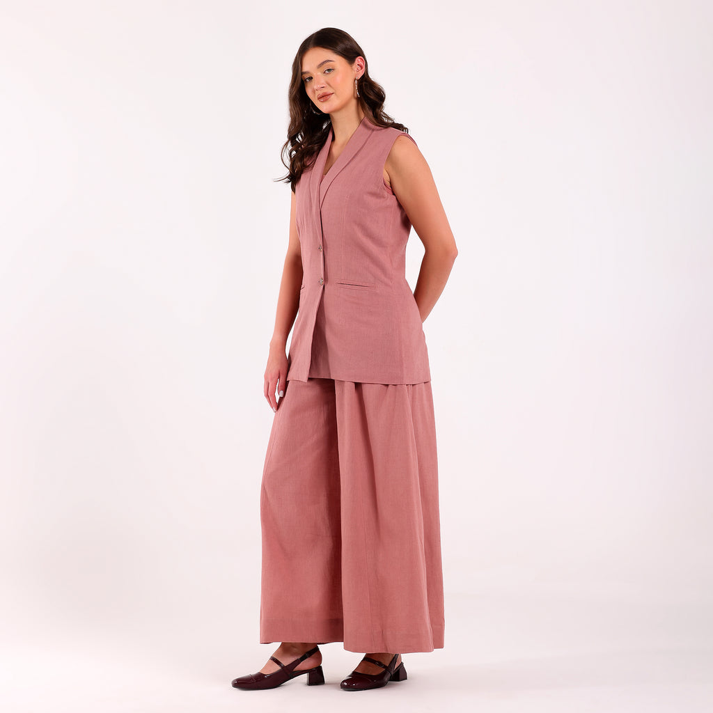 Naya-Blazer Set Dusty Rose