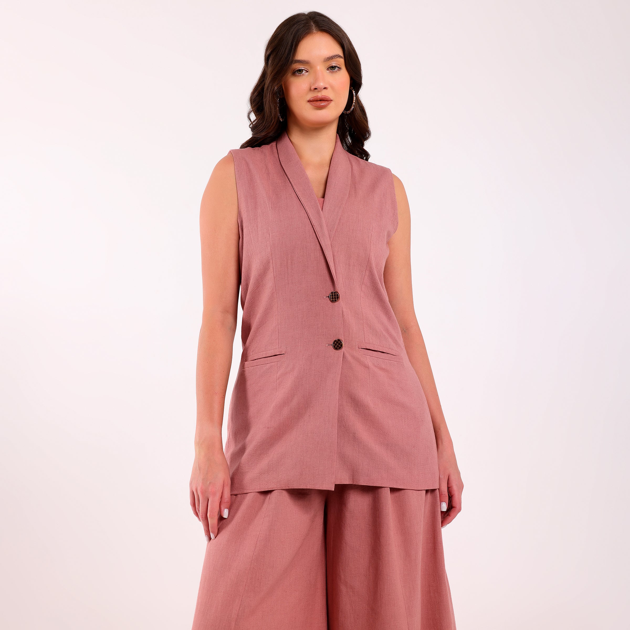 Naya-Blazer Set Dusty Rose