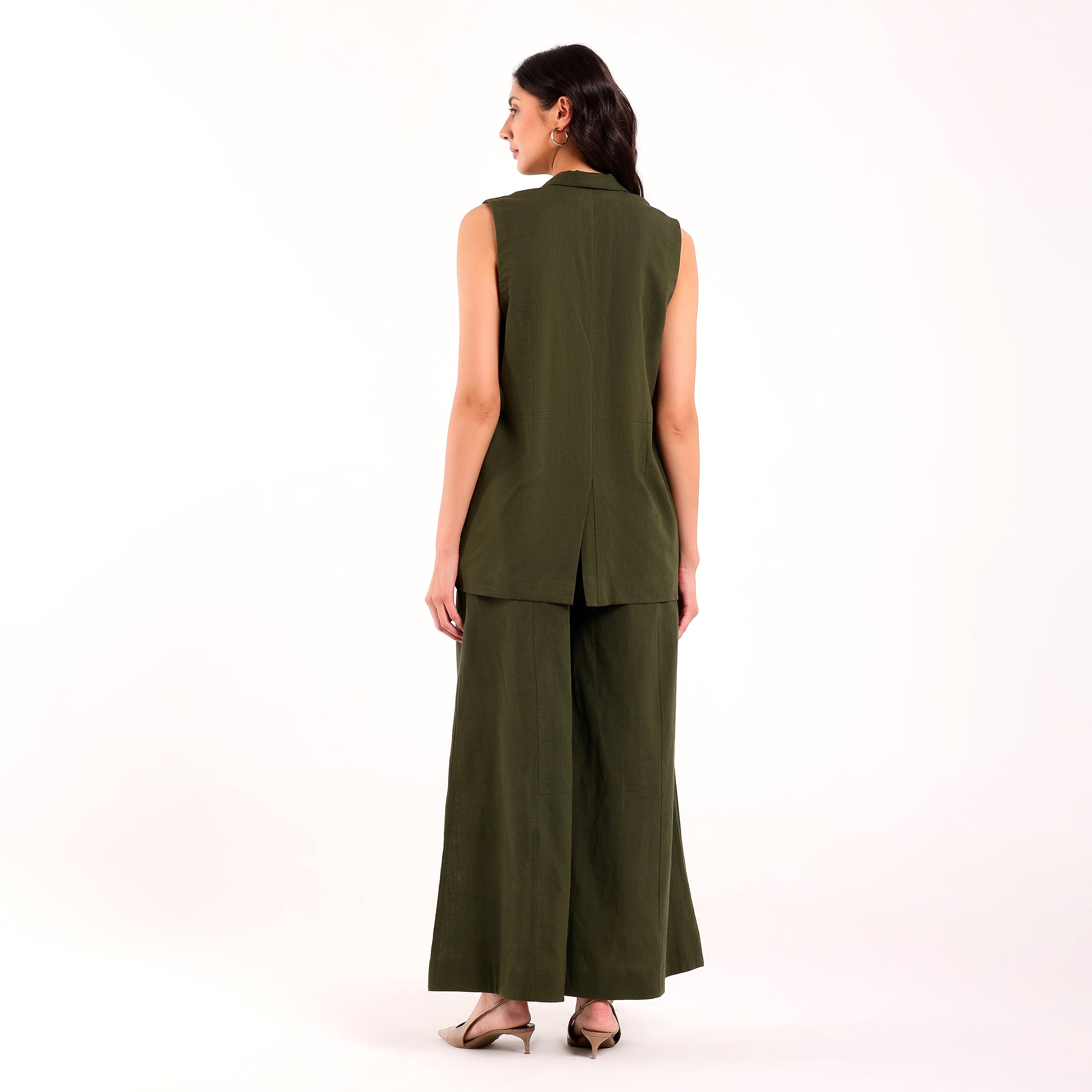 Naya-Blazer Set Olive