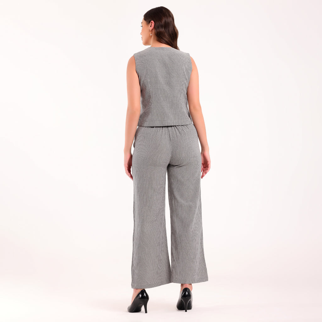 Naya- Grey Waistcoat Coord Set