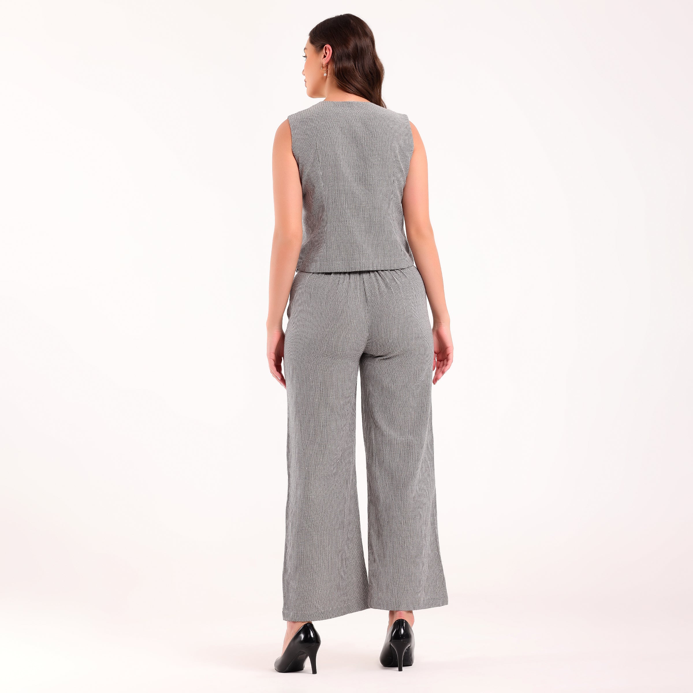 Naya- Grey Waistcoat Coord Set