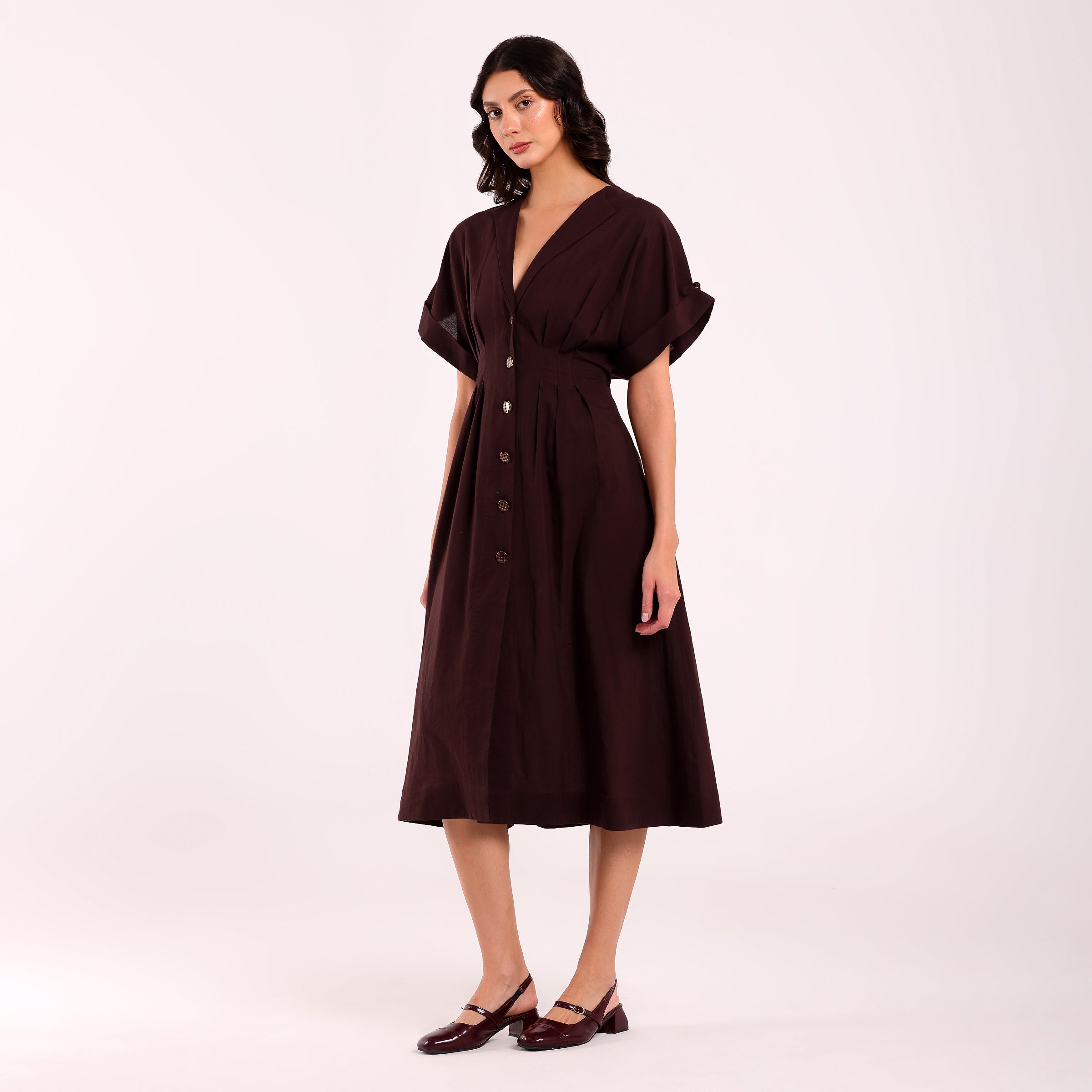 Naya- Formal  Dress - Coffee