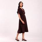 Naya- Formal  Dress - Coffee