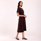 Naya- Formal  Dress - Coffee