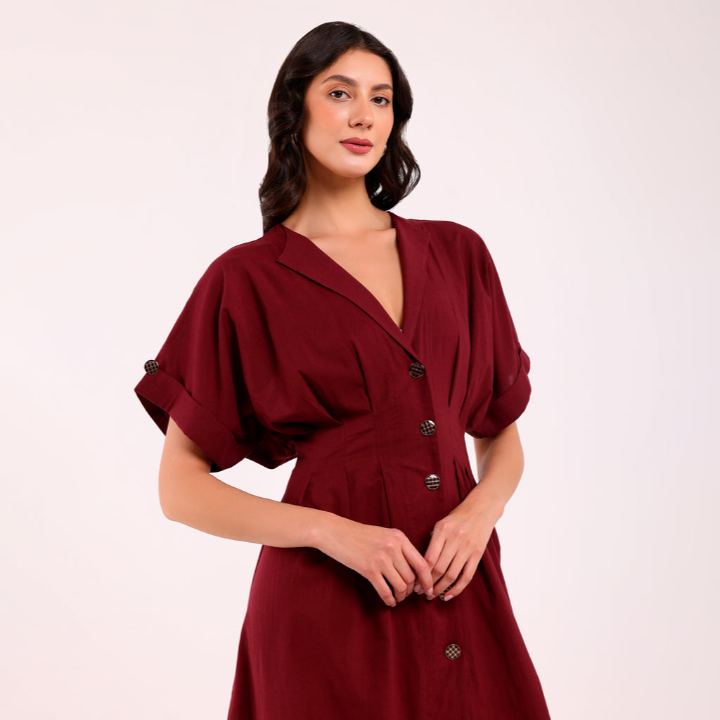 Naya- Formal Dress- Maroon