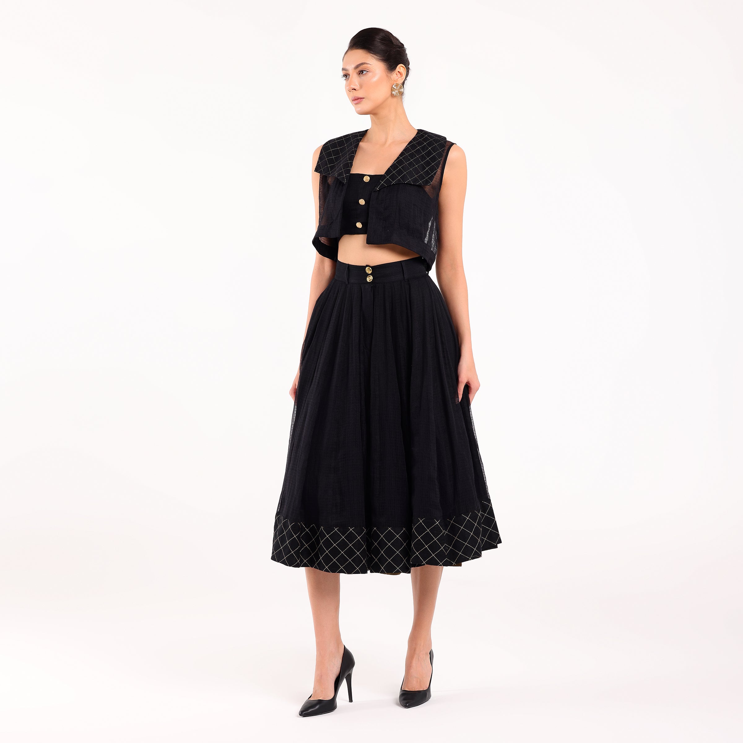 Naya- Black Kota Festive Skirt