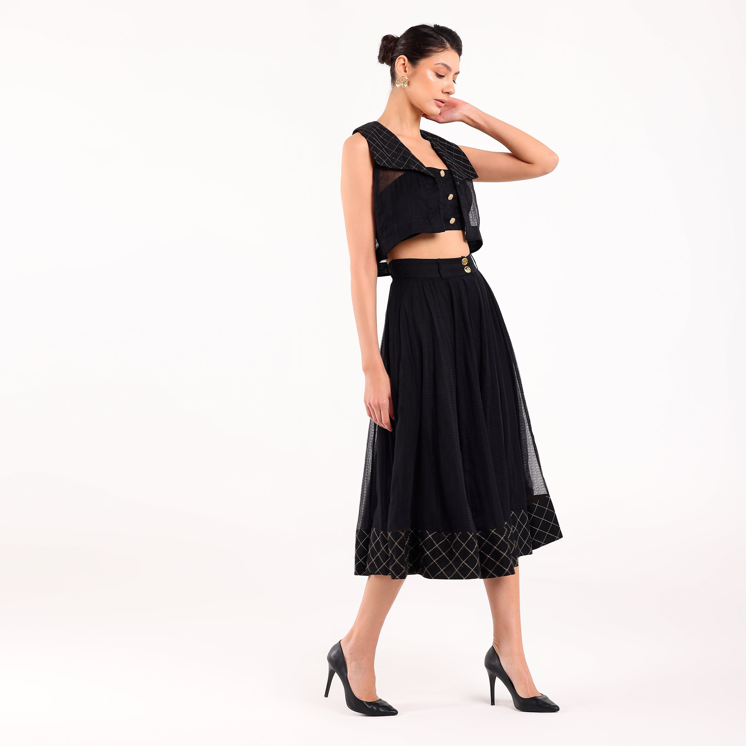 Naya- Black Kota Festive Skirt