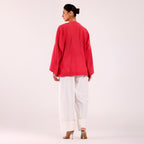 The Silk Edit- Coral Choga Set