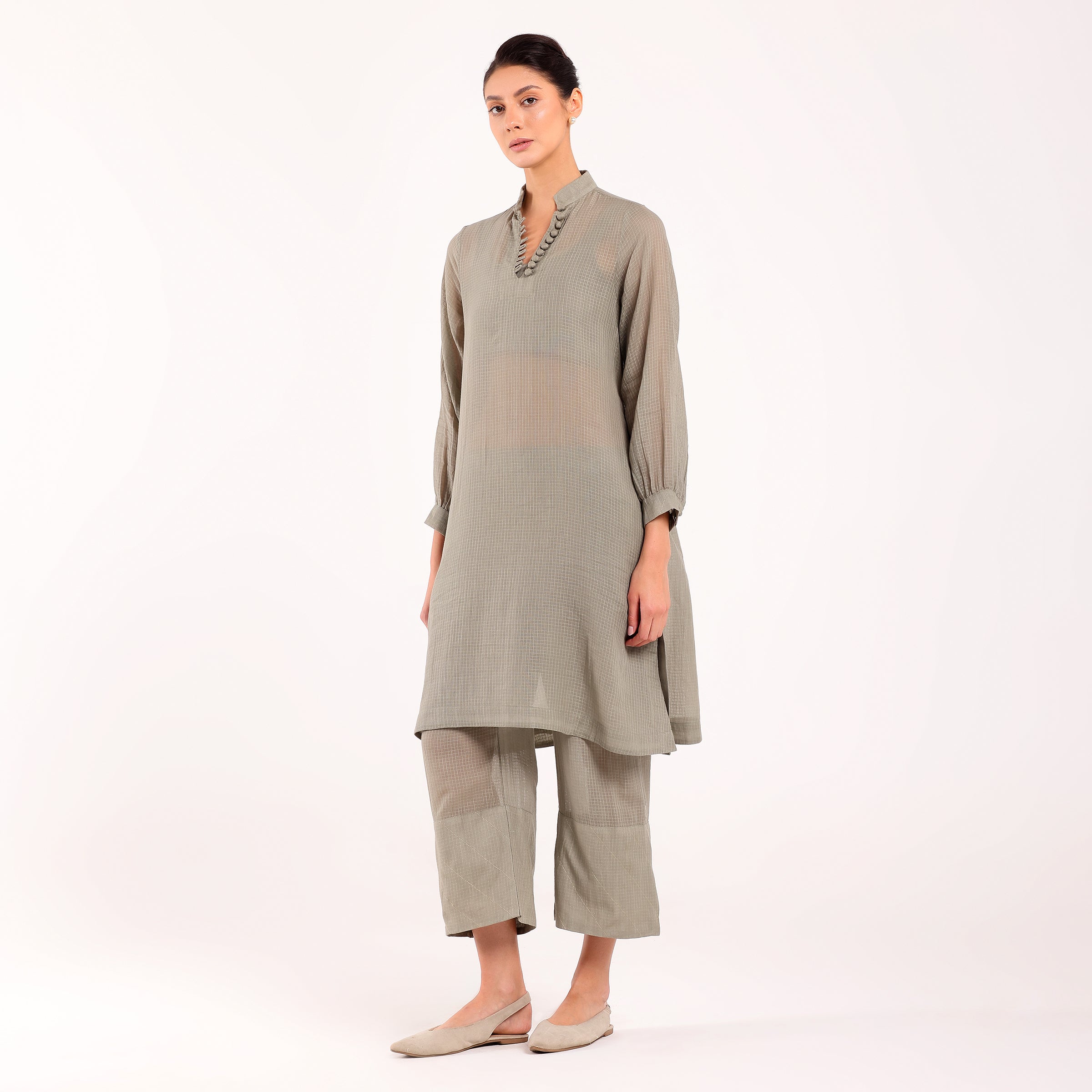 Naya- Kota Coord Set Grey