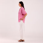 Sukoon- Khadi Textured Shirt Pink