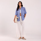 Sukoon- Khadi Textured Shirt Cloud Blue