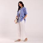Sukoon- Khadi Textured Shirt Cloud Blue