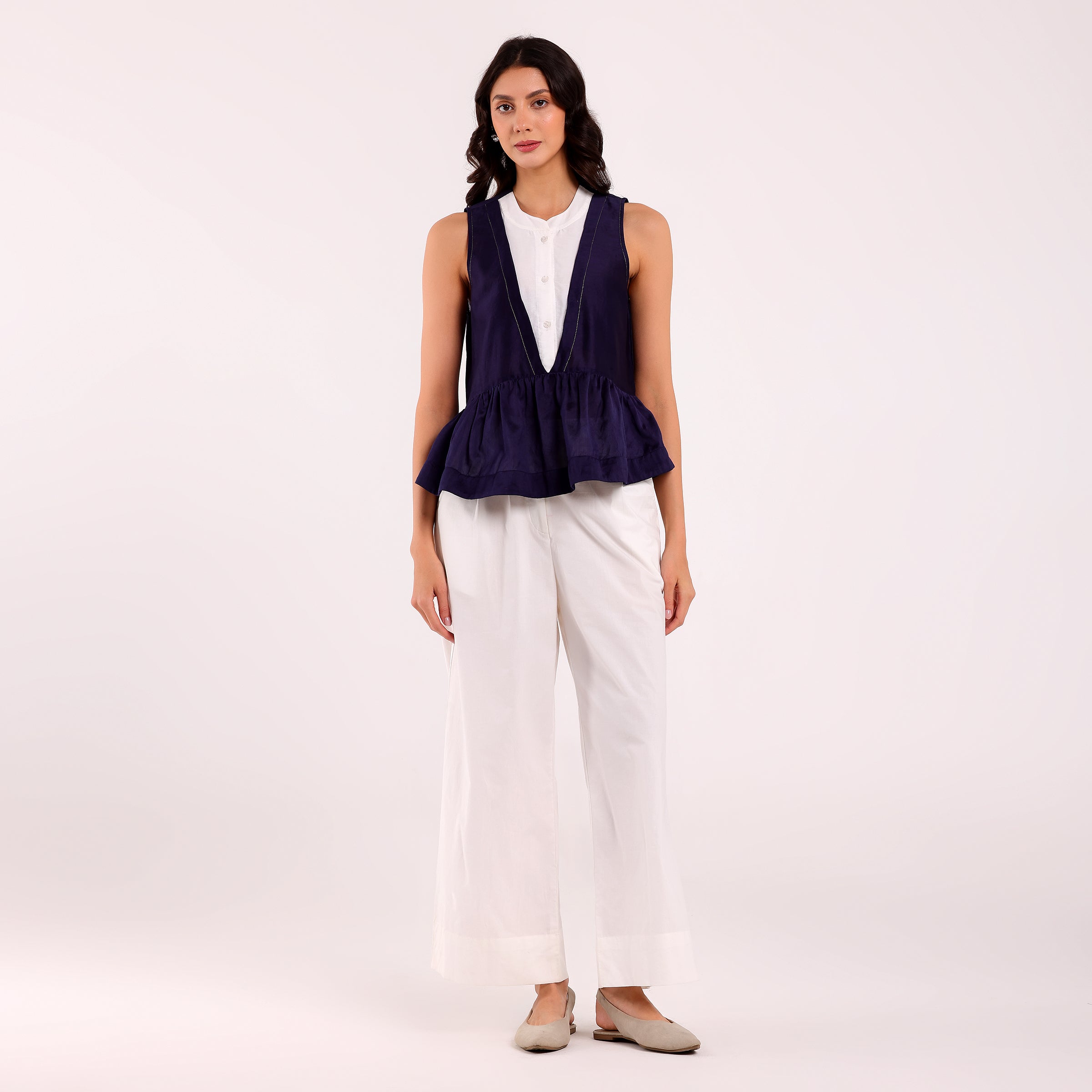 The Silk Edit- Peplum Top