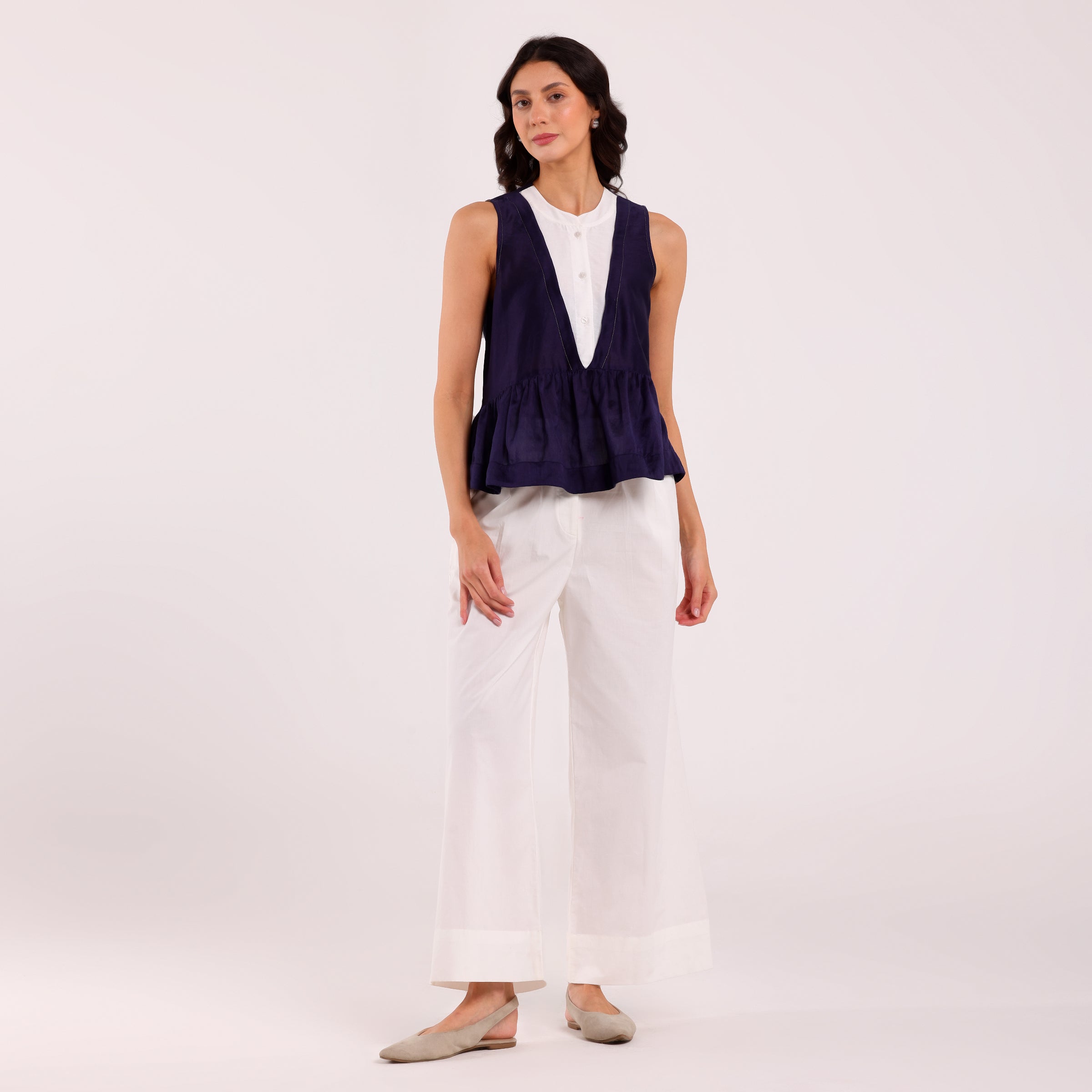 The Silk Edit- Peplum Top