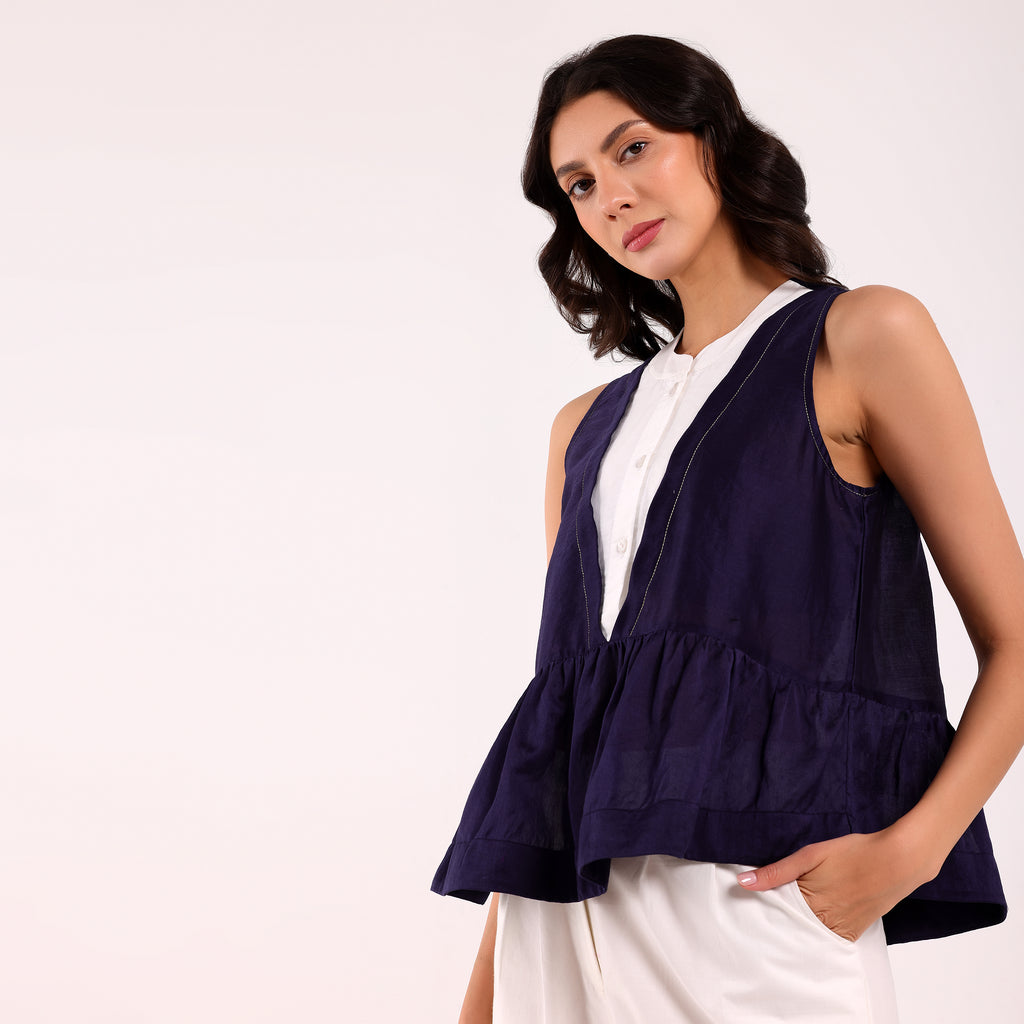 The Silk Edit- Peplum Top