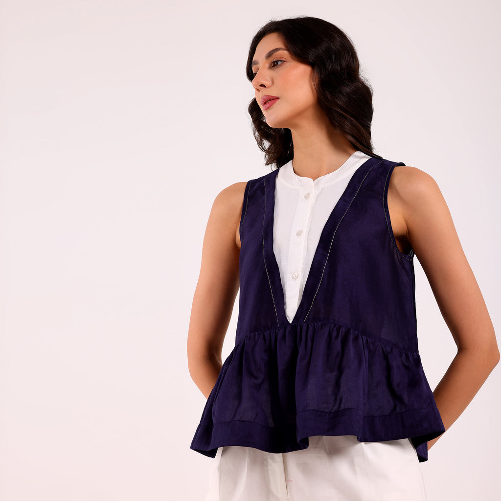The Silk Edit- Peplum Top