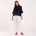 The Silk Edit- Navy Blue Shirt