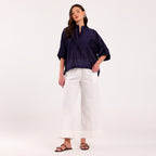 The Silk Edit- Navy Blue Shirt
